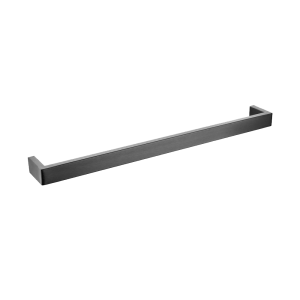 IVANO Gun Metal Grey Single Towel Rail – 600mm | GM7001.TR