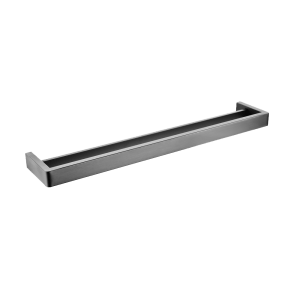 IVANO Gun Metal Grey Double Towel Rail – 600mm | GM7002.TR