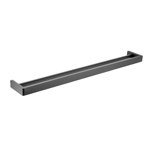 IVANO Gun Metal Grey Double Towel Rail – 800mm | GM7002.8.TR