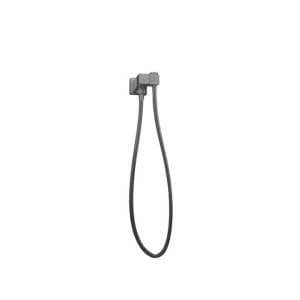 Square Gun Metal Grey Shower Rail without Handheld Shower | GM2127.SH.N