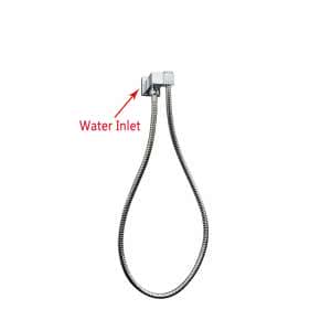 Square Chrome Hand Shower Rail without Handheld Shower | CH2127.SH.N