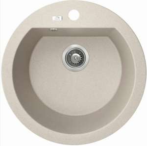 Laveo Dafne Beige Granite Single Bowl Stone Kitchen Sink – 510x205mm | LO-SBD480T