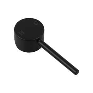 LUCID PIN Round Matt Black Wall Mixer (115mm Cover Plate) | OX0126-2.ST