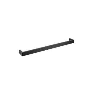IVANO Matt Black Single Towel Rail – 600mm | OX7001.TR