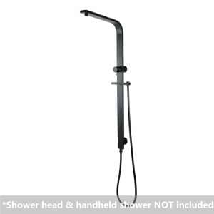 Square Matt Black Shower Station without Shower Head and Handheld Shower | OX2150.SH.N