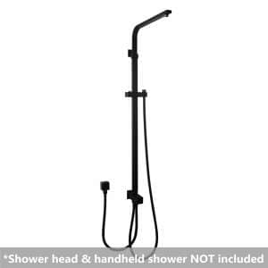 Square Matt Black Shower Station without Shower Head and Handheld Shower | OX2125.SH.N