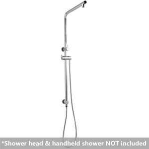 Round Chrome Shower Station without Shower Head and Handheld Shower | CH2128-A.SH.N