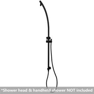 Round Matt Black Shower Station without Shower Head and Handheld Shower | OX2128.SH.N