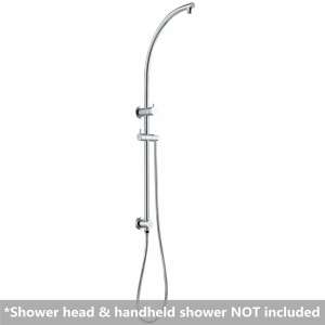 Round Chrome Shower Station without Shower Head and Handheld Shower | CH2128.SH.N