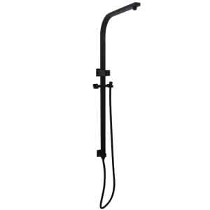 Square Matt Black Shower Station without Shower Head and Handheld Shower | OX2130.SH.N