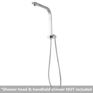 Square Chrome Shower Station without Shower Head and Handheld Shower | CH2140.SH.N
