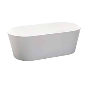 1500mm Oval Freestanding Bathtub –  Acrylic Gloss White – 1500mm | BXBT1500
