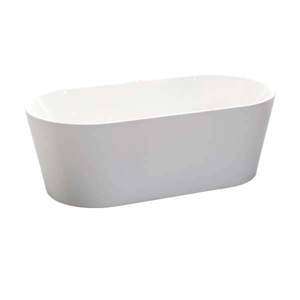 1500mm Oval Freestanding Bathtub - Acrylic Gloss White - 1500mm | BXBT1500