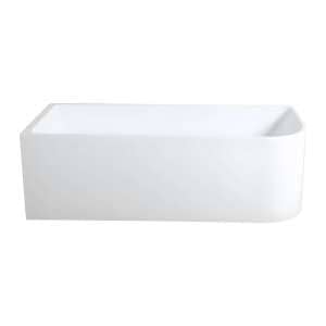 Casey Corner Back To Wall Bathtub Acrylic Gloss White (Left Corner) – 1500mm | CBT1500L-580