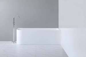 Casey Corner Back To Wall Bathtub Acrylic Gloss White (Right Corner) – 1500mm | CBT1500R-510