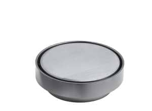BATHEX Gunmetal Grey Round Tile Insert Floor Waste Shower Grate Drain (88mm outlet) | TIR-GM115