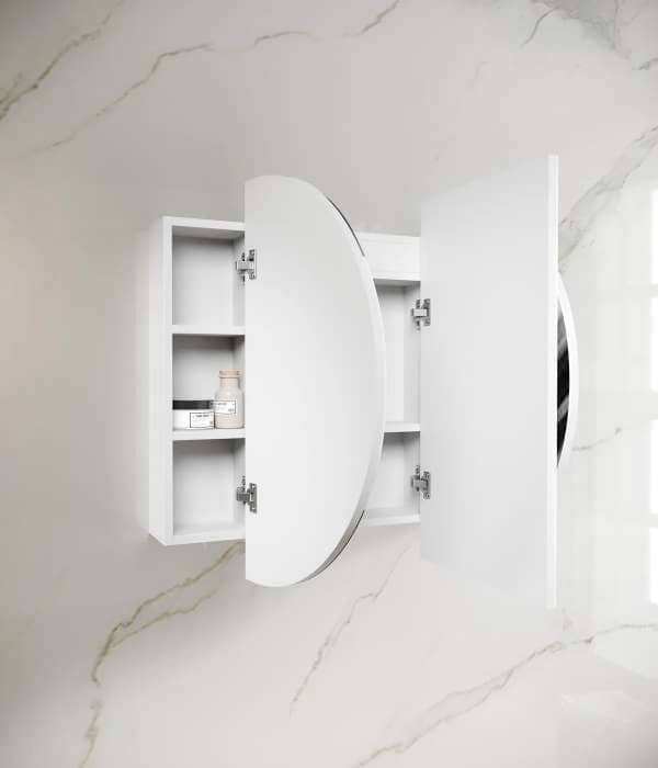 LED BONDI 1200x750 Shaving Cabinet Matte White | LED-BOSV1275W