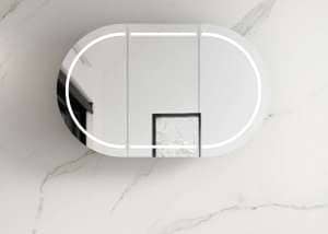 LED BONDI 1200×750 Shaving Cabinet Matte White | LED-BOSV1275W