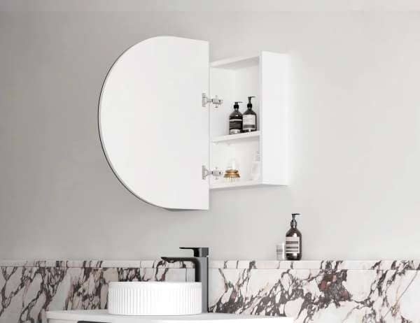 LED BONDI 900x600 Shaving Cabinet Matte White | LED-BOSV9060W
