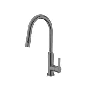 Nero Pearl Pull Out Sink Mixer With Vegie Spray Function Gun Metal  | NR231708GM