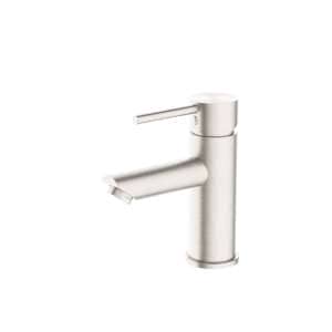 Nero Dolce Basin Mixer Straight Spout Brushed Nickel | NR250802BN