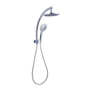 Nero Dolce 2 In 1 Twin Shower Chrome | NR280705fCH