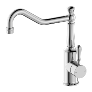 Nero York Kitchen Mixer Hook Spout With Metal Lever Chrome | NR69210702CH
