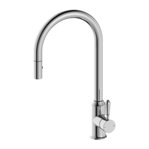 Nero York Pull Out Sink Mixer With Vegie Spray Function With Metal Lever Chrome | NR69210802CH