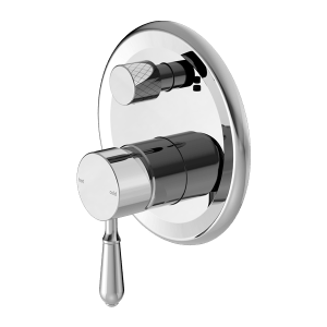 Nero York Shower Mixer With Divertor With Metal Lever Chrome | NR692109a02CH
