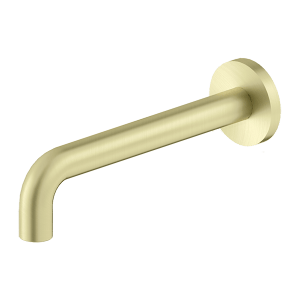 Nero X Plus Wall Basin Set Spout Only 180mm Brushed Gold | NR201607bsBG