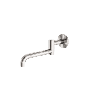 Nero Mecca Wall Mounted Swivel Basin/Bath Spout Only 225mm Brushed Nickel | NR221903GBN