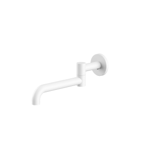 Nero Mecca Wall Mounted Swivel Basin/Bath Spout Only 225mm Matte White | NR221903GMW