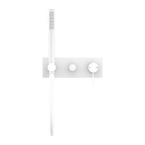 Nero Mecca Shower Mixer Divertor System Matte White | NR221912EMW
