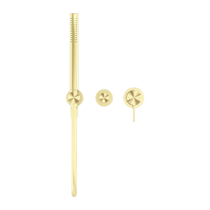Nero Mecca Shower Mixer Divertor System Separate Back Plate Brushed Gold | NR221912FBG