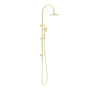 Nero Mecca Twin Shower With Air Shower Brushed Gold | NR221905bBG
