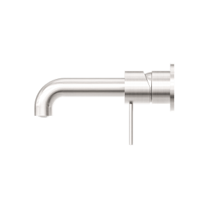Nero Mecca Wall Basin/Bath Mixer Separate Back Plate 120mm Brushed Nickel | NR221910C120BN