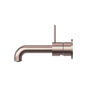Nero Mecca Wall Basin/Bath Mixer Separate Back Plate Handle Up 120mm Brushed Bronze | NR221910D120BZ