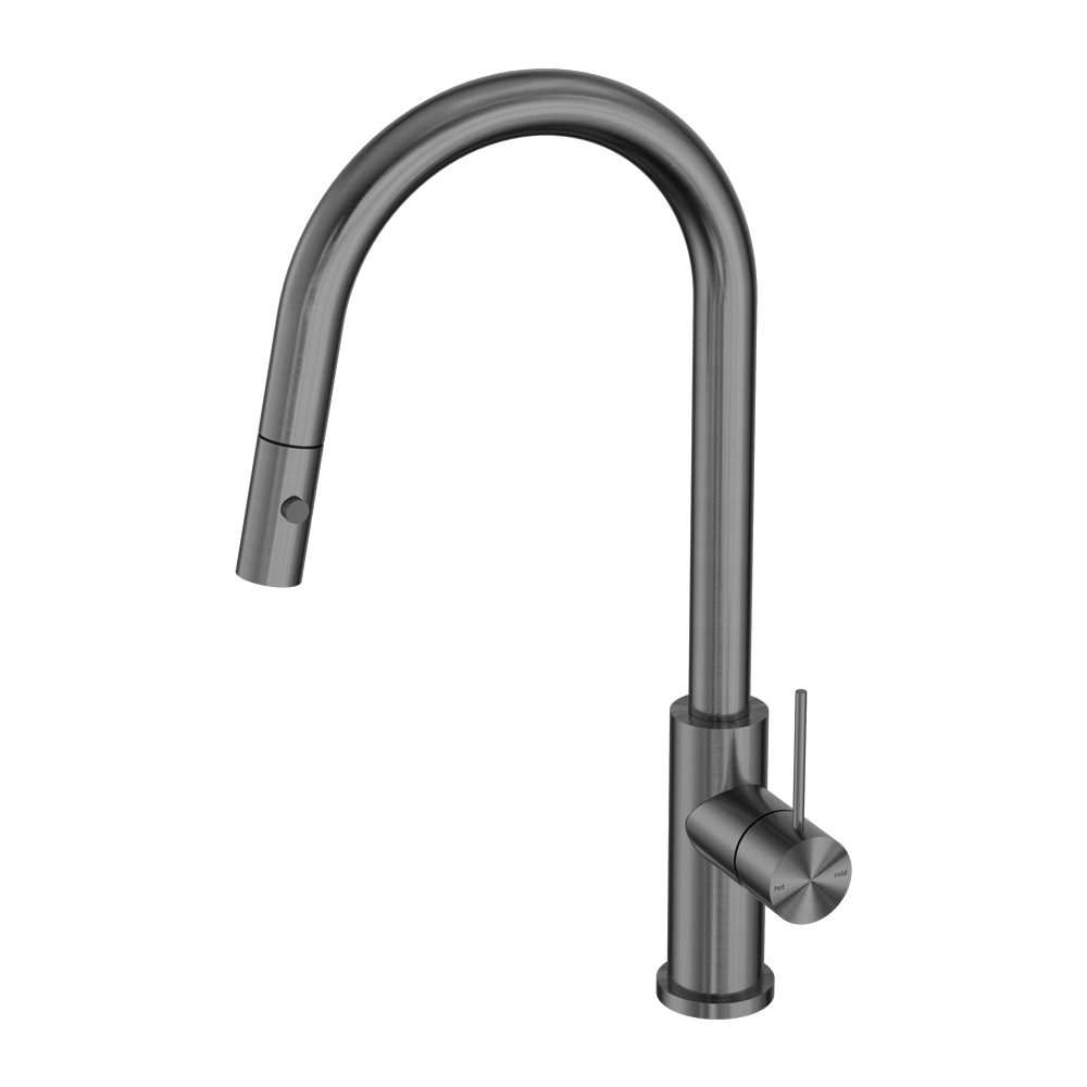 Nero Mecca Pull Out Sink Mixer With Vegie Spray Function Gun Metal ...