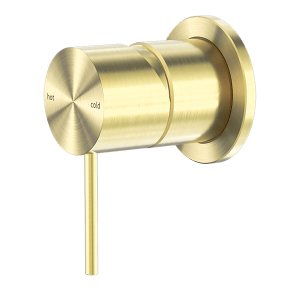 Nero Mecca Shower Mixer 60mm Plate Brushed Gold | NR221911HBG