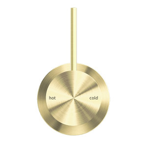 Nero Mecca Shower Mixer 60mm Handle Up Plate Brushed Gold | NR221911JBG