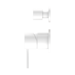 Nero Mecca Shower Mixer With Divertor Separate Back Plate Matte White | NR221911sMW
