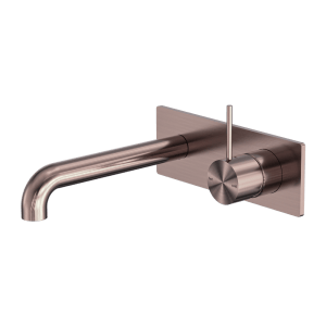 Nero Mecca Wall Basin/Bath Mixer Handle Up 230mm Brushed Bronze | NR221910B230BZ