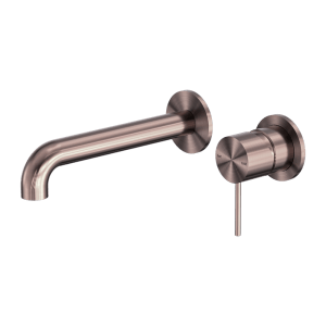 Nero Mecca Wall Basin/Bath Mixer Separate Back Plate 120mm Brushed Bronze | NR221910C120BZ