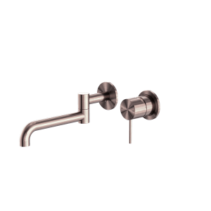 Nero Mecca Wall Basin/Bath Mixer Swivel Spout 225mm Brushed Bronze | NR221910RBZ