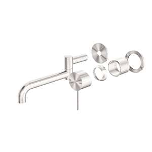 Nero Mecca Wall Basin/Bath Mixer Swivel Spout 225mm Trim Kits Only Brushed Nickel | NR221910RTBN