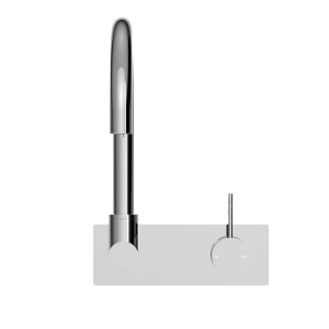 Nero Mecca Wall Basin/Bath Mixer Swivel Spout Handle Up Chrome | NR221910PCH