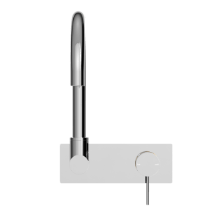 Nero Mecca Wall Basin/Bath Mixer Swivel Spout Chrome | NR221910QCH