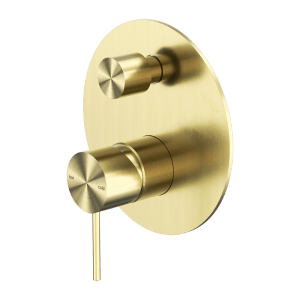 Nero Mecca Shower Mixer With Divertor Brushed Gold | NR221911ABG