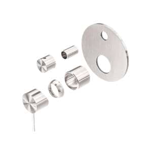 Nero Mecca Shower Mixer With Divertor Trim Kits Only Brushed Nickel | NR221911ATBN