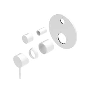 Nero Mecca Shower Mixer With Divertor Trim Kits Only Matte White | NR221911ATMW